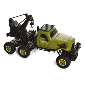 ماشین کنترلی جرثقیل ارتشی سبز مدل SL-195A مقیاس 1:16 -اسباب بازی